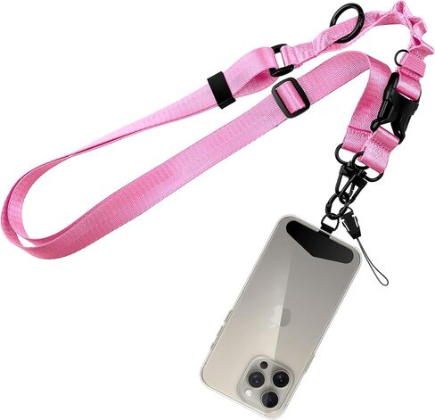 ELV Phone Lanyard with Phone Tether: Crossbody Phone Lanyard for iPhone - Quick Release Cell Phone Strap for Phone Case with Metal Phone Tether Tabs in Saudi Arabia