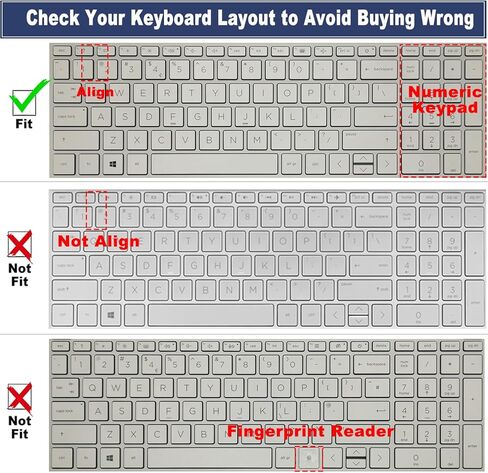 Keyboard Cover for 15.6 17.3 HP Laptop 15-eg 15-er 15t-fd 15z-fc 17-cn/cp 15-er1051cl 15t-fd000 15z-fc000 15-fd0097nr fd0047nr 15-er1047nr 15-er1071cl 15-er0097nr er0056 17-cn2063cl 17-cp1035cl-GB in Saudi Arabia