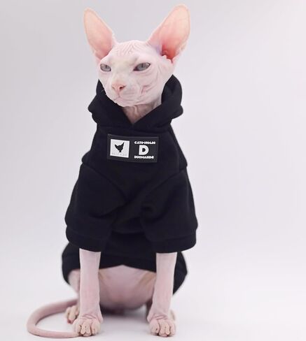 ملابس قطط Sphynx، ملابس كيتي للخريف والشتاء، ملابس قطط بدون شعر، ملابس قطط أصلع لقطط ديفون ريكس، قطط الكورنيش (صغيرة) in Kuwait