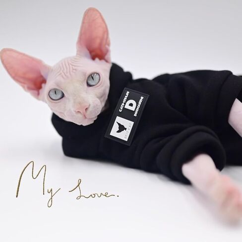 ملابس قطط Sphynx، ملابس كيتي للخريف والشتاء، ملابس قطط بدون شعر، ملابس قطط أصلع لقطط ديفون ريكس، قطط الكورنيش (صغيرة) in Kuwait