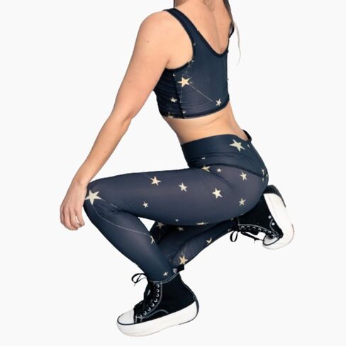 High Waisted Buttery Soft Leggings for Women, Tummy Control Yoga Pants for Workout, Running, & Cycling, Printed Athletic Stretch Pants - Fairy Bath (Small) in Saudi Arabia