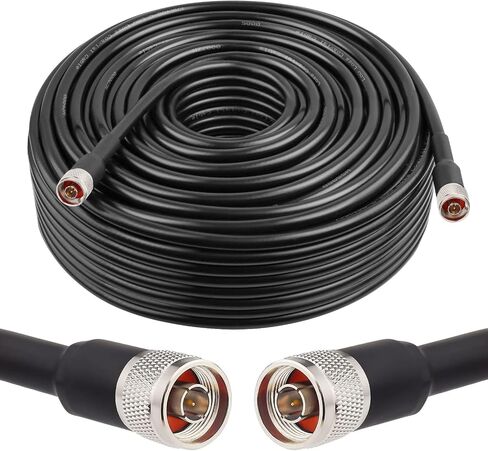 MOOKEERF KMR400 N Cable 10FT N Male to N Male Ultra Low Loss KMR400 Coaxial Cable 50ohm for Antenna,WiFi Router,Signal Booster, Amplifier in Saudi Arabia