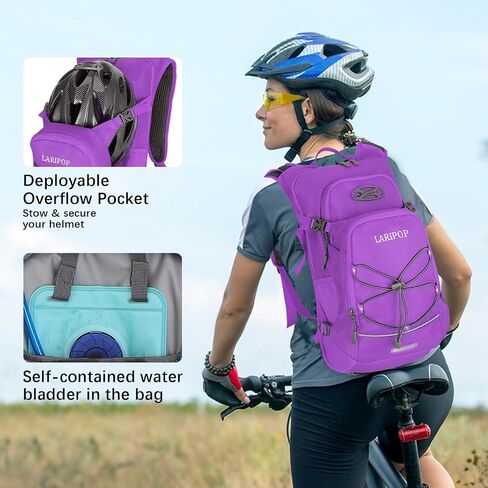 LARIPOP 18L Hydration Backpack with 2L Leak-Proof Water Bladder for Hiking Cycling Running Men Women in Kuwait