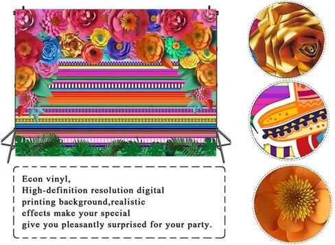 LTLYH 7x5ft Fiesta Theme Backdrop Cinco De Mayo Party Decorations Backdrop Mexican Photo Booth Backdrop Summer Pool Mexicana Birthday Party Supplies 177 in Saudi Arabia