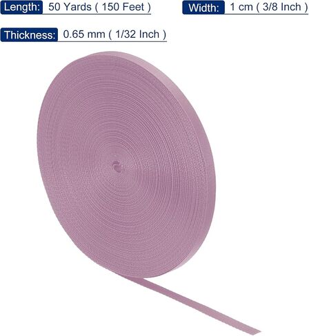 MECCANIXITY Nylon Webbing Strap Flat 5/8 Inch 50 Yards Pale Purple for Outdoor DIY Gear Repair, Backpack, Luggage-Rack, Crafts in Saudi Arabia