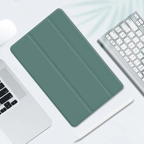 حافظة ثلاثية الطي متوافقة مع أجهزة iPad الجيل التاسع 2021/ iPad الجيل الثامن 2020/ iPad الجيل السابع 2019، حافظة واقية مع ظهر ناعم من مادة TPU - غطاء iPad 10.2 بوصة، أسود in Kuwait