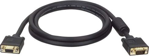 Tripp Lite VGA Monitor Extension Cable RGB Coax High Resolution M/F, 2048 x 1536 (1080p) HD15, 10ft 10' (P500-010) in Kuwait