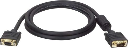 Tripp Lite VGA Monitor Extension Cable RGB Coax High Resolution M/F, 2048 x 1536 (1080p) HD15, 10ft 10' (P500-010) in Kuwait