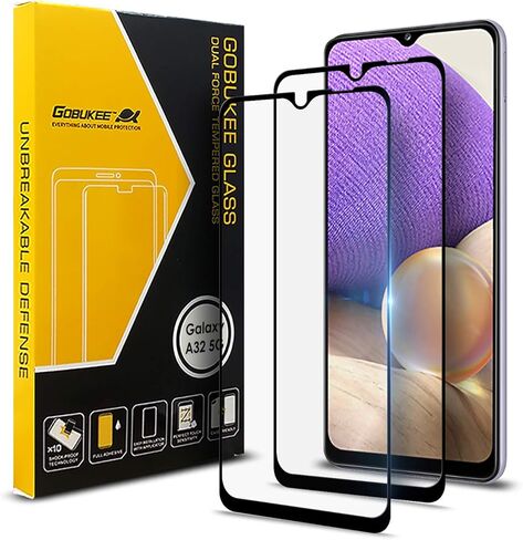 GOBUKEE (2+2 متوافق مع واقي الشاشة الزجاجي ذو التغطية الكاملة X 2 وواقي عدسة الكاميرا X 2 Samsung Galaxy A15 5G، مضاد لبصمات الأصابع، شفاف عالي الدقة، خالي من الفقاعات [صلابة 9H] in Kuwait