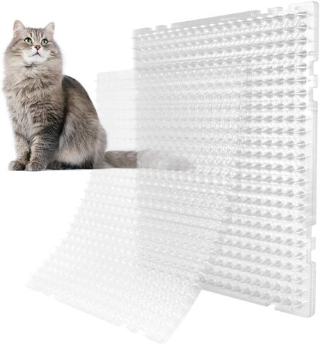 8 Pack 16 x 13 Inch Cat Scat Mat with Spikes, Scat Mat for Cats Cat Deterrent Mat Digging Stopper Repellent Spike Mat in Saudi Arabia