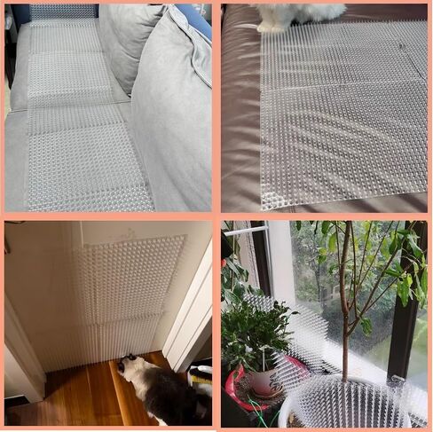 8 Pack 16 x 13 Inch Cat Scat Mat with Spikes, Scat Mat for Cats Cat Deterrent Mat Digging Stopper Repellent Spike Mat in Saudi Arabia