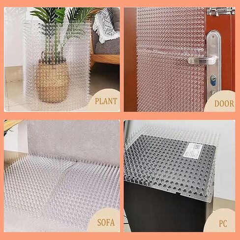 8 Pack 16 x 13 Inch Cat Scat Mat with Spikes, Scat Mat for Cats Cat Deterrent Mat Digging Stopper Repellent Spike Mat in Saudi Arabia