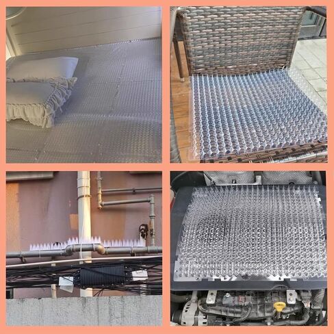 8 Pack 16 x 13 Inch Cat Scat Mat with Spikes, Scat Mat for Cats Cat Deterrent Mat Digging Stopper Repellent Spike Mat in Saudi Arabia