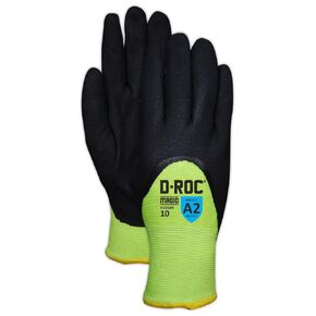 MAGID Waterproof Thermal Level A2 Cut Resistant Work Gloves, 1 PR, Enhanced Grip, Sandy Nitrile Coated (Nitrix), Size 8/M, 13-Gauge Hyperon Shell (HV200W)