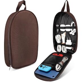 iMangoo Large Size All-in-One Carrying Case Cord Organizer Cable Tech Pouch Plane Travel Essentials Electronic Accessories Portable Bag Charger Organizer for Apple iPad Mac Mini Power Bank Earphones