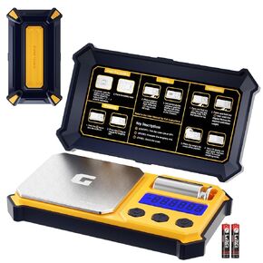 Digital Pocket Gram Scale 300g x 0.01g Accuracy, Small High Precision Portable Scale Digital Weight Grams and Oz for Jewelry,Diamond，Arrows, Powders and Medicine,with 50g Cal Weights