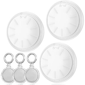 Tags-3 Pack Air Tracker Work for Find My (iOS Only) Smart tag, Luggage Tracker, Key Finder, with 3 Waterproof Keychains, Suitable for Locator of Various Items Such as car Keys, Bags, Wallets, etc.
