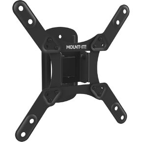 Mount-It! TV Wall Mount for Small to Mid Size TVs, Fits 32 to 50 Inch Screens, 75 100 200 mm VESA Compatible, Low-Profile Slim Design with Tilting and Swivel Motion, 44lb Capacity