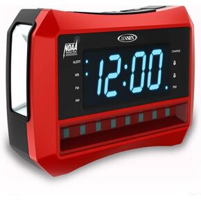 Digital AM/FM Weather Band Alarm Clock Radio with NOAA Weather Alert, Emergency Light and Built-in Flashlight