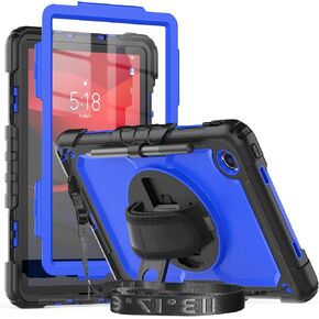 Herize Case for Lenovo Tab M11 11 Inch 2023 Model TB-330FU/Lenovo Xiaoxin Pad 2024 Model TB331FC with Screen Protector Pen Holder | Heavy Duty Rugged Cover W/Stand Hand Shoulder Strap | Black in Kuwait