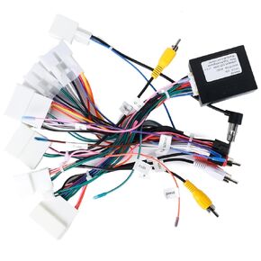 Wiring Harness for Toyota J-B-L Stereo Radio, 16-Pin Harness with Canbus, Compatible with Toyota Camry Corolla RAV4 Lexus Tundra Highlander Vios Yaris Sienna Hilux Prado Fortuner