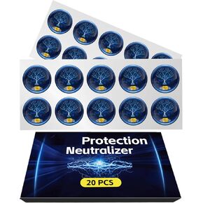 20 Pcs Phone Protection Stickers Neutralizers for Smart Phones/Tablets/Laptops/Computer/WiFi/Priner/TV Electronic Devices Blockers Blue