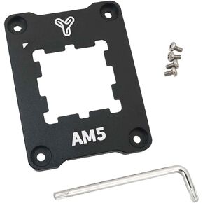 MEETOOT 70x54x6mm CPU All Aluminium Fixing Frame AM5 Black Radiator Anti Crush Bend with L Screwdriver for AM5 CPU Motherboard Slot
