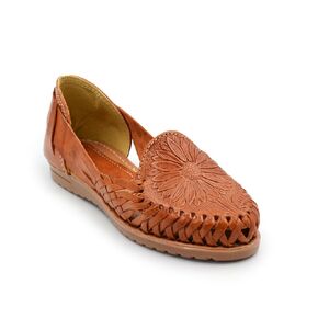 Mexican Leather Boho Sunflower Shoes for Women - Model 192 (8)