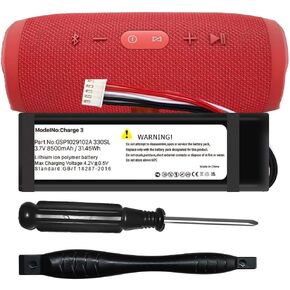 WAVYPO 8500mAh Battery for Charge 3, New Upgraded Replacement Battery Compatible with GSP1029102A 330SL Speaker with Repair ToolKits (Model No: Charge 3)