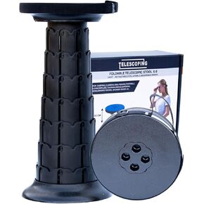 Collapsible Stool,Portable Stools for Adults,20" Lightweight Telescoping Stool for Camping/Fishing/Hiking/BBQ/Music Festival - Max Capacity 770lbs