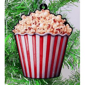 Popcorn Ornament - Movie Theater Popcorn Bucket
