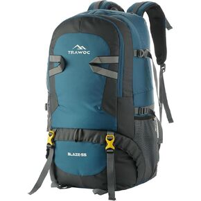 BLAZE 55L Travel Backpack - Daypack for Camping, Hiking, Trekking for Men & Women SHK014-Black