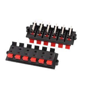 uxcell a15052300ux0301 12 Way Push Release Connector Plate Stereo Speaker Terminal Strip Pack of 2