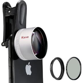 Kase HD Master Macro Lens Pro for iPhone, Professional Macro Phone Lens Kit with Filter Adapter + 52mm CPL Polarizer Filter for iPhone 16 15 14 13 12 11 8 Samsung Android