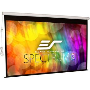 Elite Screens Spectrum2, 110-inch 16:9, 12-inch Drop, Electric Motorized Drop Down Projection Projector Screen, SPM110H-E12, MaxWhite FG / White Housing