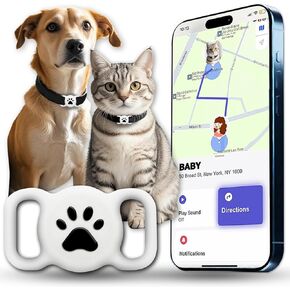 Smart Pet Tracker for Cat Dog with Collar Holder Seamless Location Tracking Compatible with Apple Find My Non GPS Tracker Ideal for Pet Safety and Monitoring Accurate Tracking Device for Pets