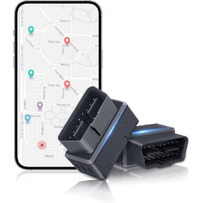 4G LTE OBD GPS Tracker for Vehicles, Real-time Location, Route History, Geofence, Multiple Alarms, No Activation Fees, No Monthly Fee, Family or Fleets