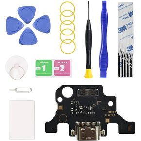 Charging Port Replacement Kit Compatible with Galaxy Tab A9 Plus 11.0 2023, Dock Board USB-C Connector for Tab A9+ 11.0 2023 SM-X210 Tablet, with Repair Tools