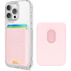 CreaDream for Magsafe Wallet, Magnetic Wallet 3-Card Holder, Vegan Leather, Compatible with iPhone 15/14/13/12 Series