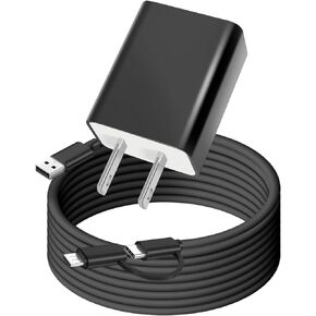 10W Charger Made for Amzon Fire Tablets, All-New Fire HD 7 8 10 Plus, Kids Edition, HD HDX 7" 8.9", Paperwhite, Amazon Fire Max 11 Tablet with 6FT USB C&Micro USB 2IN1 Cable