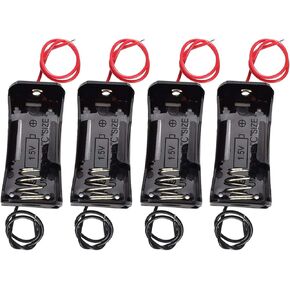 4pcs C Size Battery Holder 1x C Cell Battery Holder 1.5V C Size Battery Case Box with Wire