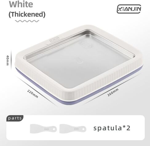XIANJIN Instant Ice Cream Maker, Ice Cream Maker Pan, DIY Homemade Frozen Yogurt Maker For Children, Cream White in Saudi Arabia