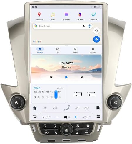 14.4 Inch Qualcomm Android 13 Car Radio for for Chevroler Tahoe Suburban GMC Yukon 2014-2020 Stereo Upgrade Tesla Style Multimedia Player IPS Screen GPS Navigation（Fit OEM 4.2-inch Screen） in Kuwait