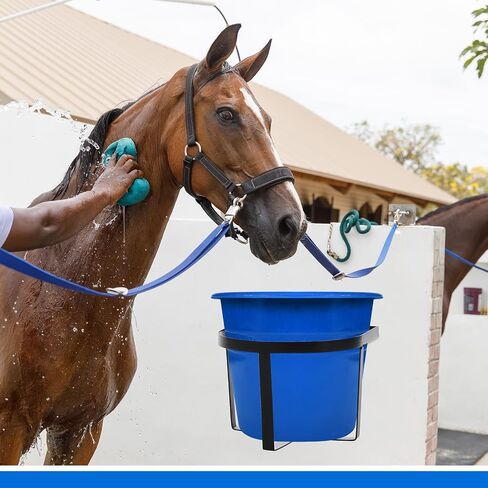 2 Pcs Heavy Duty Metal Bucket Holder Securely Bucket Hangers for 5 Gallon Horse Water and Feed Buckets Water Bucket and Pail Holder for Horses, Wall Mount in Saudi Arabia