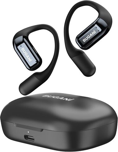 BUGANI Open Ear Headphones, Bluetooth 5.2 Wireless Headphones with Microphone, ENC Clear Talk, Immersive Stereo Sound, Fast Charging, 32H Playtime, Waterproof Sport Earbuds for Running. in Saudi Arabia