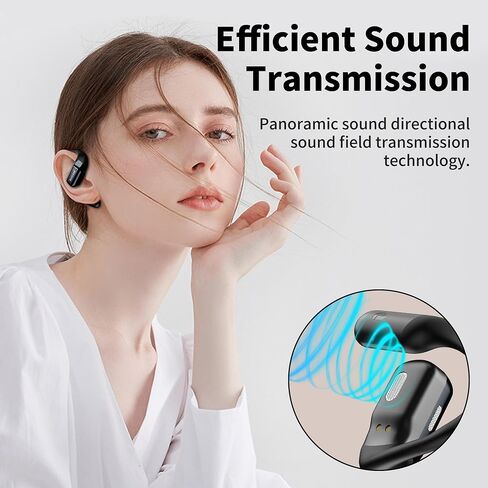BUGANI Open Ear Headphones, Bluetooth 5.2 Wireless Headphones with Microphone, ENC Clear Talk, Immersive Stereo Sound, Fast Charging, 32H Playtime, Waterproof Sport Earbuds for Running. in Saudi Arabia