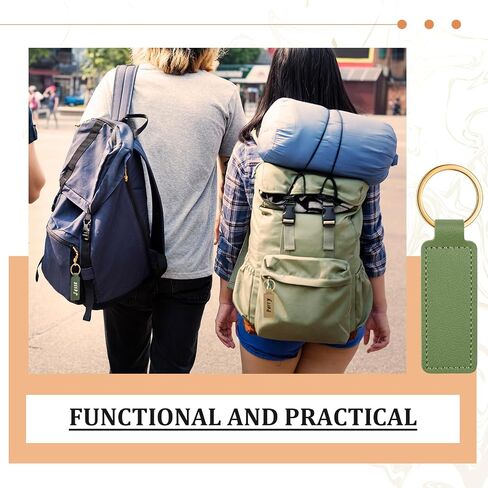 Wavyknot 48 Pcs Leather Key Chains Kit Blank Sublimation Leather Keychains Bulk Personalized PU Leather Keychain Holder for Men Women Keychain DIY Birthday Father's Day Graduation Gifts in Saudi Arabia