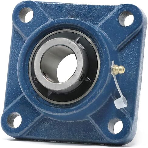 MAPLE ACE UCF205-16 Square Flange Bearing 1" Bore, 4-Bolt Self-Aligning, Solid Base, Heavy Duty (Qty 2) in Saudi Arabia