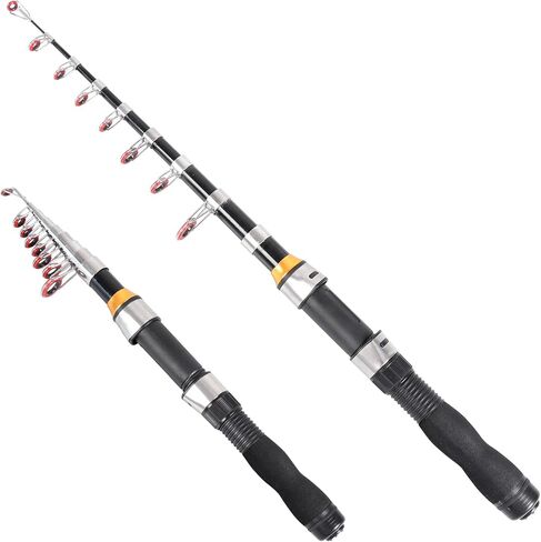 Telescopic Collapsible Extendable Fishing Rod for Saltwater and Freshwater, Lightweight and Compact Design in Saudi Arabia