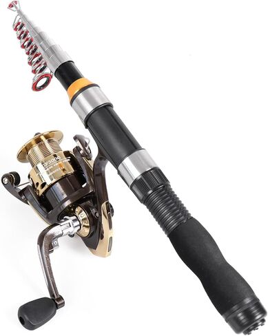 Telescopic Collapsible Extendable Fishing Rod for Saltwater and Freshwater, Lightweight and Compact Design in Saudi Arabia